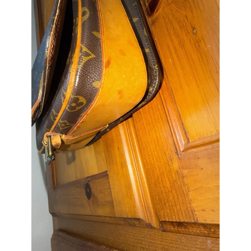 Louis Vuitton Cartouchiere Crossbody Bag Monogram Canvas Leather Vachetta READ - Picture 7 of 16